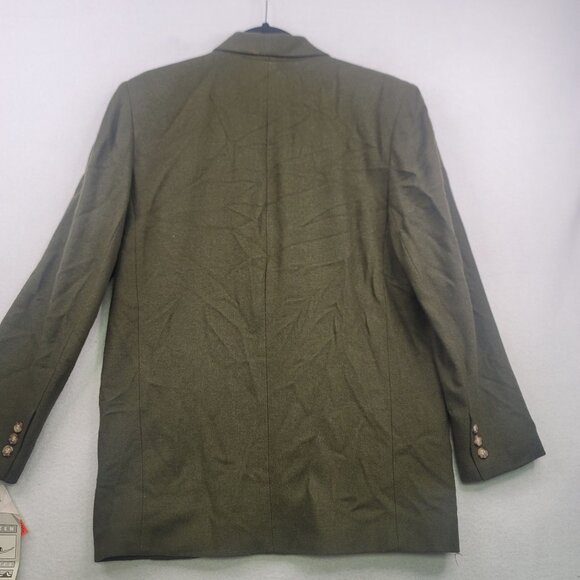 VTG Deadstock Jantzen Classics Olive Green Wool Blazer Embroidered Pocket Size 8 - Picture 12 of 12